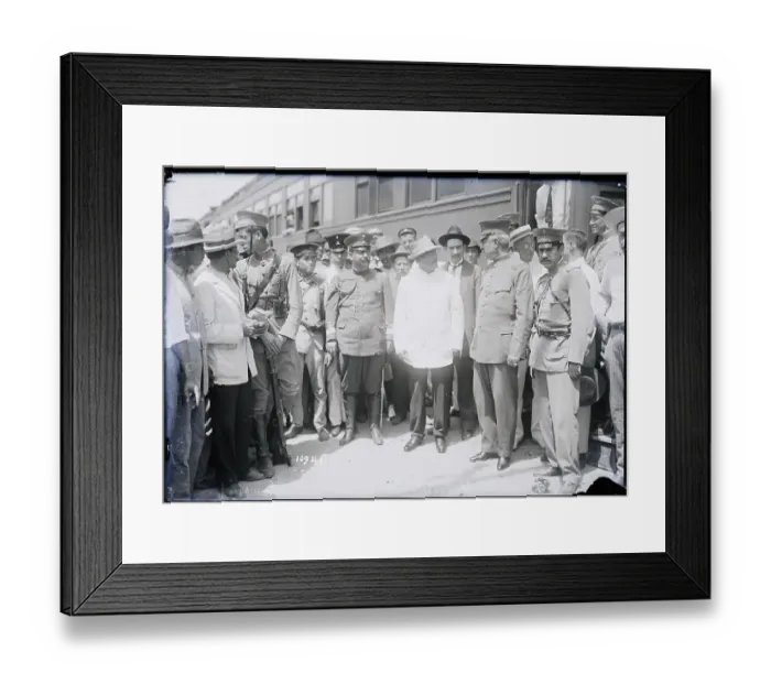 Framed Print : Generals, President Arrive In Mexico Framed Print : Generals, President Arrive In Mexico