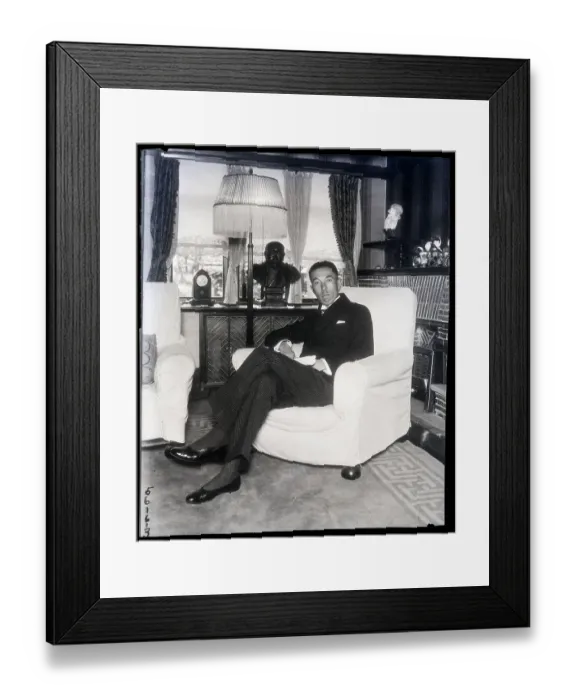 Framed Print : Prince Konoye Seated In An Office Framed Print : Prince Konoye Seated In An Office