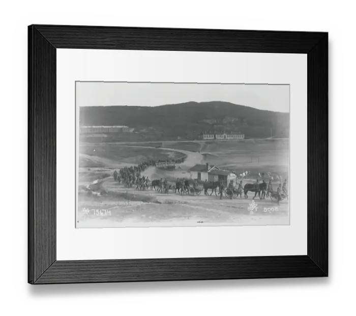 Framed Print : United States Foot Soldiers Traveling on Siberian Terrain Framed Print : United States Foot Soldiers Traveling on Siberian Terrain