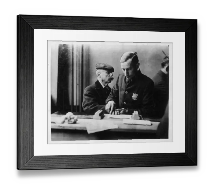 Framed Print : Registering And Fingerprinting Enemy Aliens During World War I Framed Print : Registering And Fingerprinting Enemy Aliens During World War I
