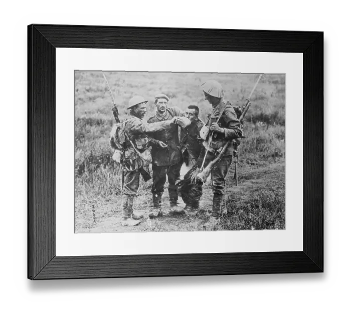 Framed Print : Wounded French Soldier Drinking Water from Canteen Framed Print : Wounded French Soldier Drinking Water from Canteen