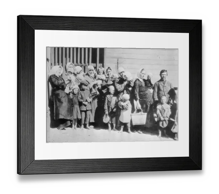 Framed Print : Homeless and Hungry Latvians Waiting in Breadline Framed Print : Homeless and Hungry Latvians Waiting in Breadline