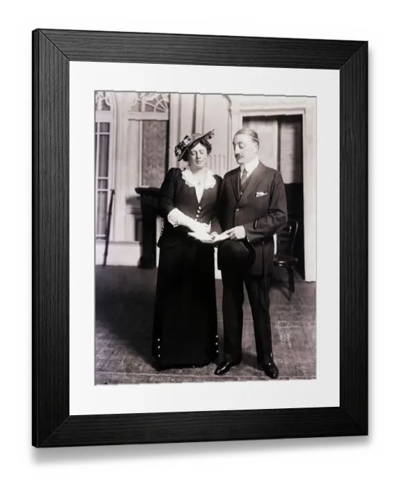 Framed Print : Ethel Barrymore and John Drew Framed Print : Ethel Barrymore and John Drew