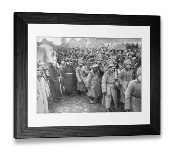Framed Print : Germans with Captured Russians Framed Print : Germans with Captured Russians