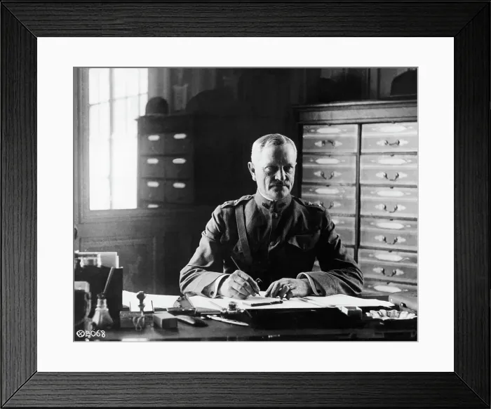 Framed Print : General Pershing at His Desk Framed Print : General Pershing at His Desk