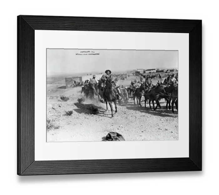 Framed Print : Pancho Villa and Troops Framed Print : Pancho Villa and Troops