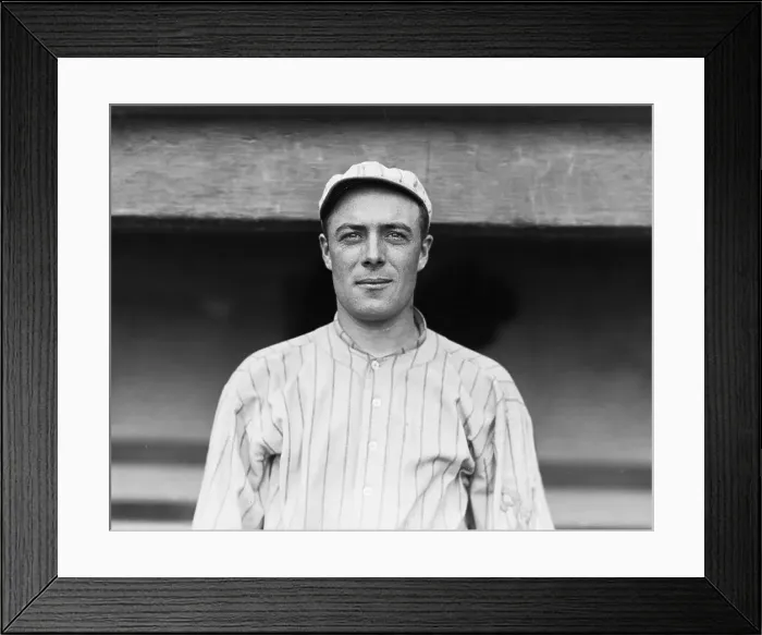 Framed Print : Baseball Player George Burns in Uniform Framed Print : Baseball Player George Burns in Uniform