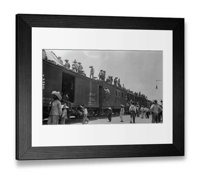 Framed Print : Rebel Troops on Train at Veracruz Framed Print : Rebel Troops on Train at Veracruz