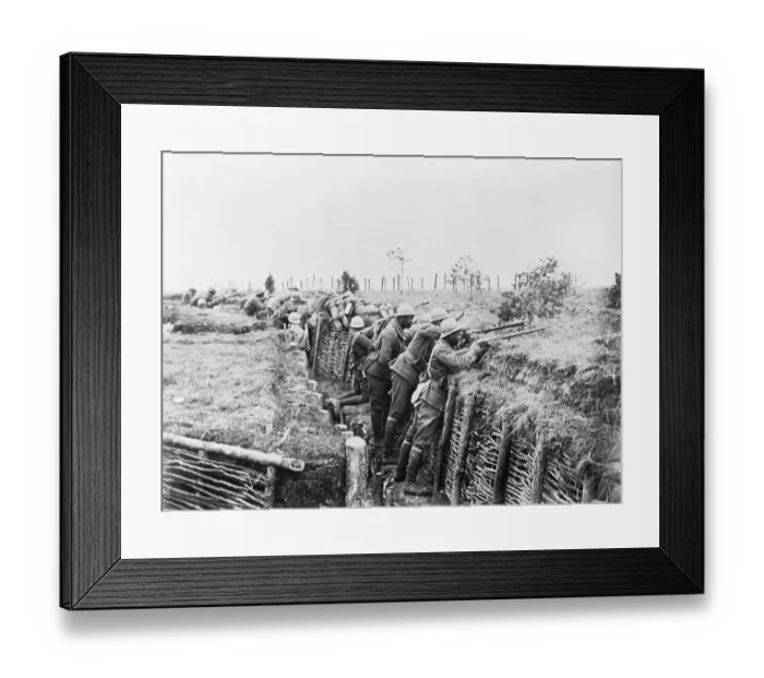 Framed Print : Colonial African French Soldiers in a Trench Framed Print : Colonial African French Soldiers in a Trench
