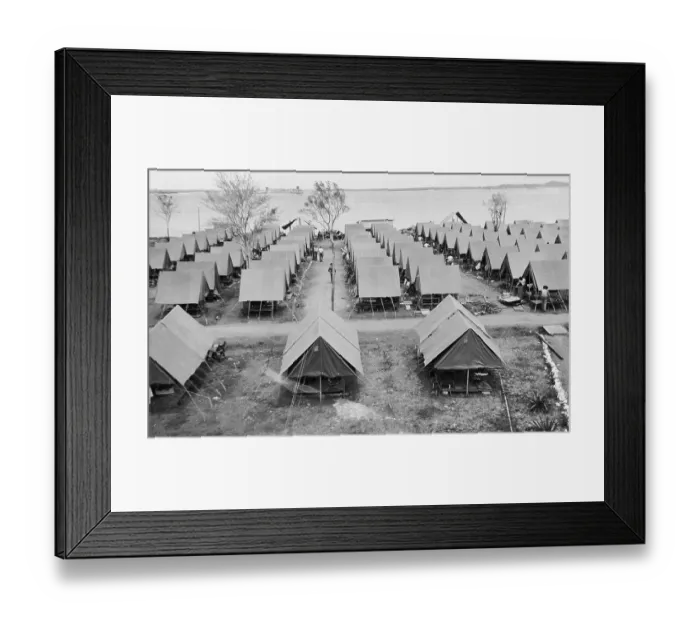 Framed Print : Campsite of Marines on Foreign Land Framed Print : Campsite of Marines on Foreign Land