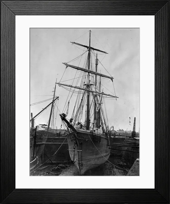 Framed Print : Ernest Shackleton's Ship in Drydock Framed Print : Ernest Shackleton's Ship in Drydock