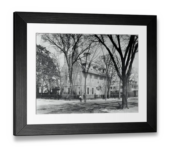 Framed Print : Old House Where Benjamin Franklin Tested Lighting Rod Framed Print : Old House Where Benjamin Franklin Tested Lighting Rod