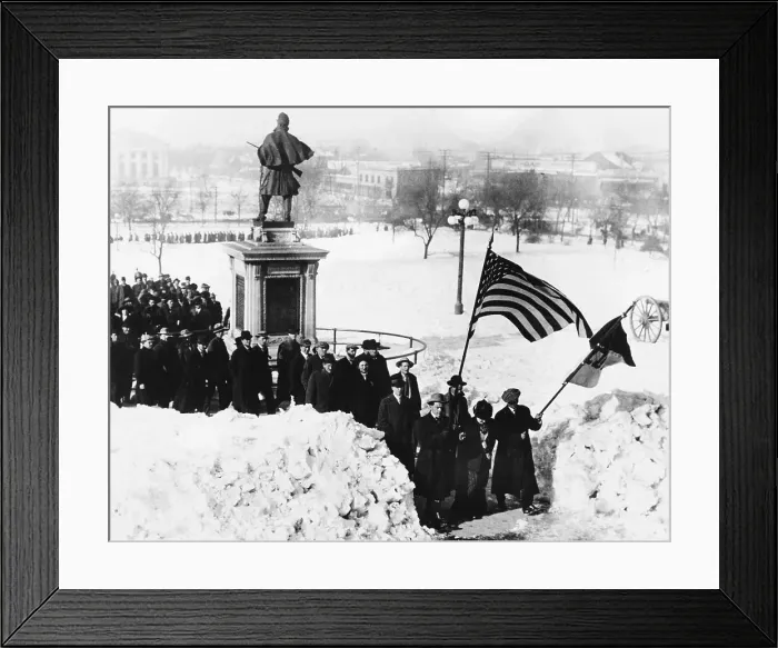 Framed Print : Labor Movement Demonstrators in Denver Framed Print : Labor Movement Demonstrators in Denver