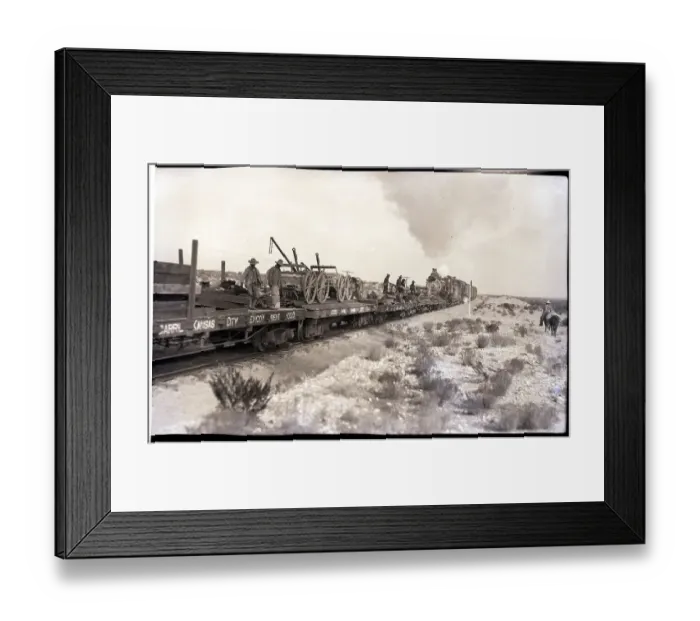 Framed Print : Trains Carrying Artillery Framed Print : Trains Carrying Artillery