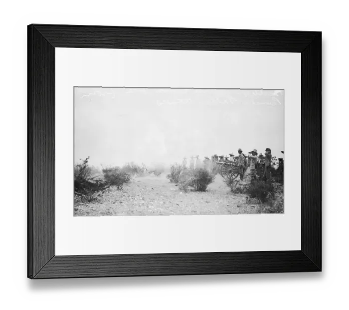 Framed Print : Troops Lined Up with Cannons Framed Print : Troops Lined Up with Cannons