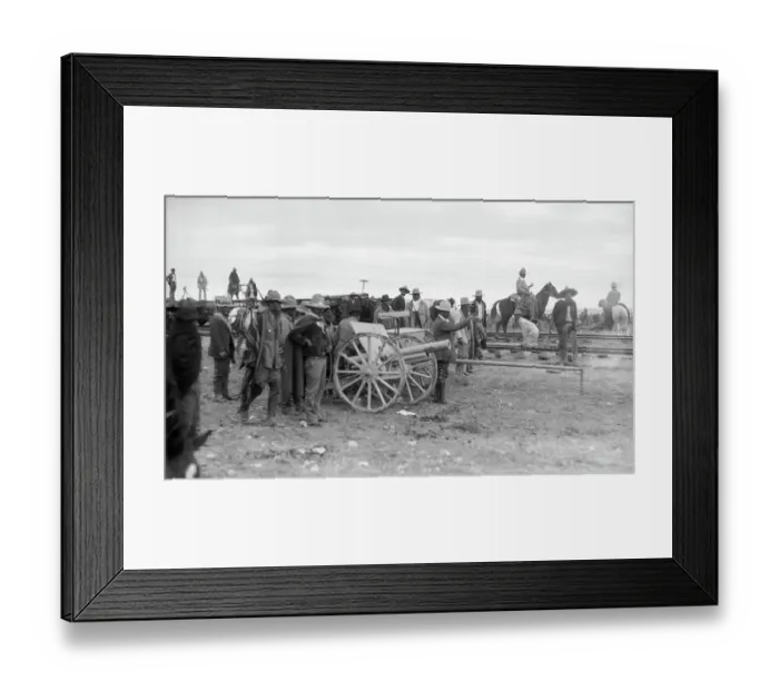Framed Print : Pancho Villa Directing Cannon Fire Framed Print : Pancho Villa Directing Cannon Fire