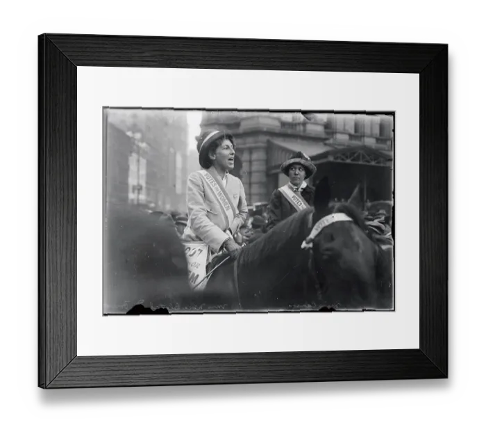 Framed Print : Suffragettes Mrs. Nora Blatch de Forest and Miss Carson Framed Print : Suffragettes Mrs. Nora Blatch de Forest and Miss Carson