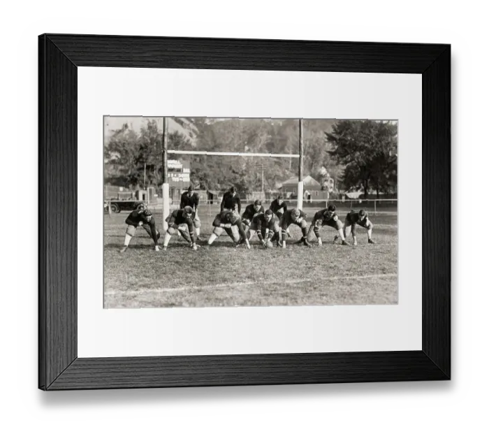 Framed Print : Cornell University Football Team Practicing Framed Print : Cornell University Football Team Practicing