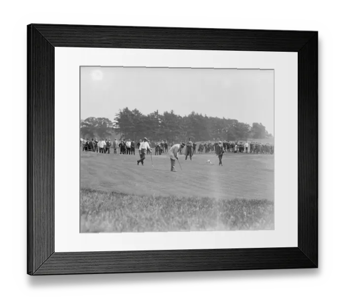 Framed Print : Crowd Watching Golf Tournament Framed Print : Crowd Watching Golf Tournament