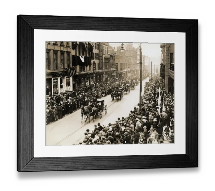 Framed Print : Funeral Procession for J.P. Morgan