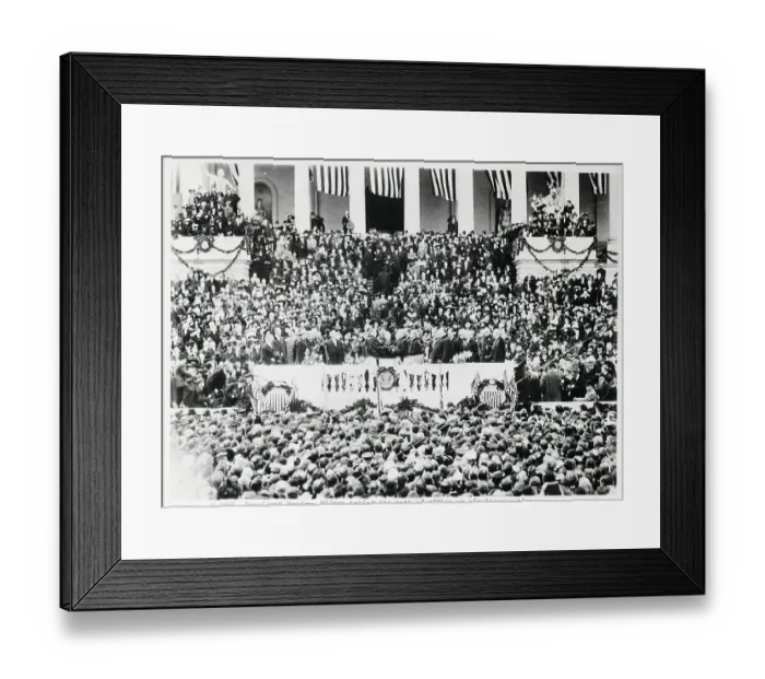 Framed Print : President Wilson Taking Oath Of Office