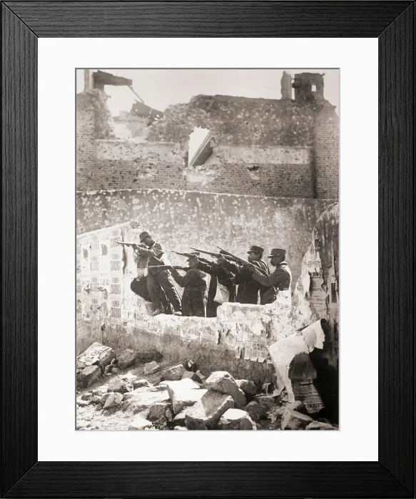 Framed Print : Mexican Soldiers Fire from Prison Framed Print : Mexican Soldiers Fire from Prison