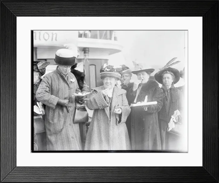 Framed Print : Suffragist Eating Birthday Cake Framed Print : Suffragist Eating Birthday Cake