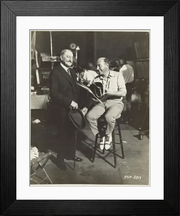 Framed Print : Cecil B. DeMille and John Drew