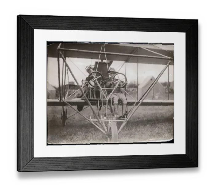 Framed Print : Lieutenant Geiger Sitting in Cockpit of Plane Framed Print : Lieutenant Geiger Sitting in Cockpit of Plane
