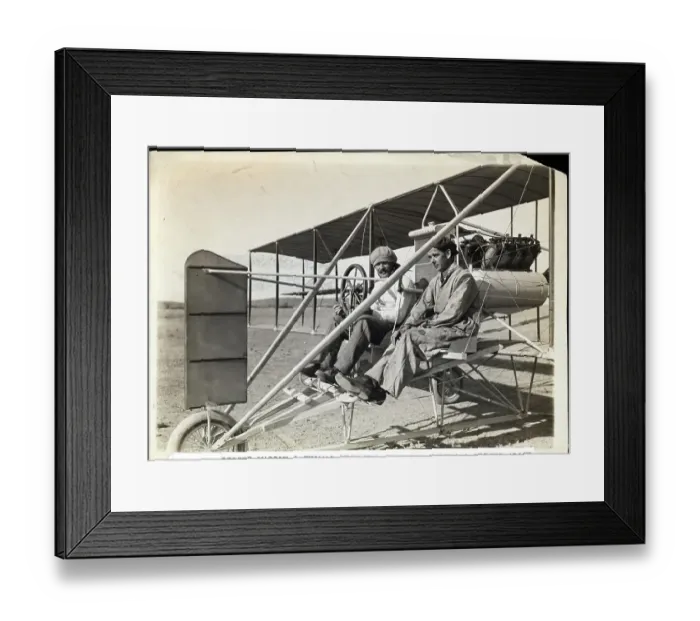 Framed Print : Men Seated In Plane Framed Print : Men Seated In Plane