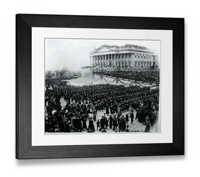 Framed Print : Inauguration of President Woodrow Wilson Framed Print : Inauguration of President Woodrow Wilson
