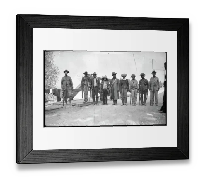 Framed Print : Mexican Soldiers Guard Bridge