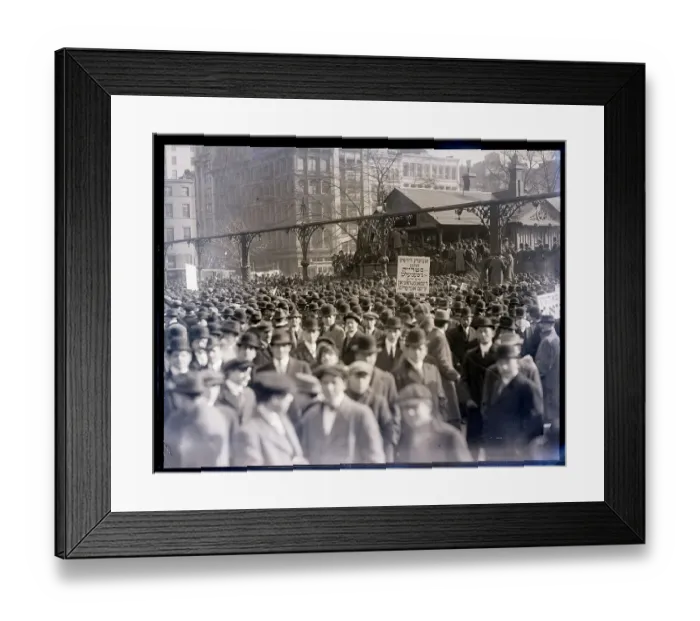 Framed Print : Last Meeting of Garment Workers Striking Framed Print : Last Meeting of Garment Workers Striking