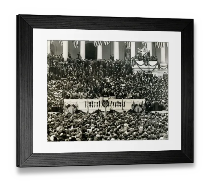 Framed Print : President Wilson Delivering Inauguration Address Framed Print : President Wilson Delivering Inauguration Address
