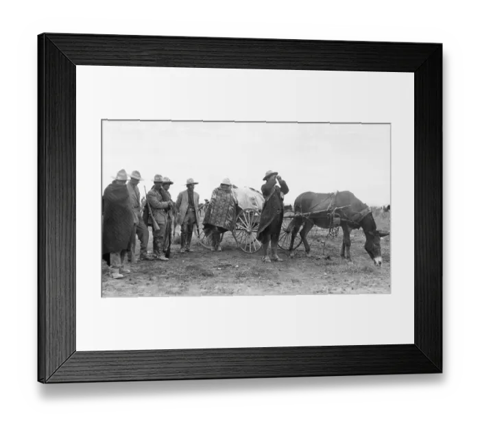 Framed Print : Pancho Villa Observing Enemy Framed Print : Pancho Villa Observing Enemy