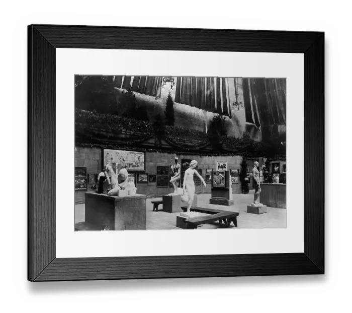 Framed Print : Photograph Showing the Armory Art Show in New York in 1913