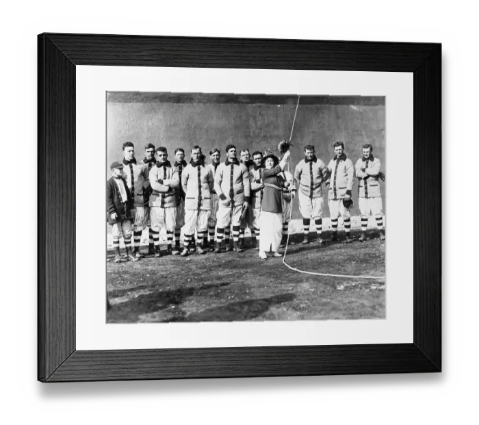 Framed Print : Hoisting Flag At Ebbets Park