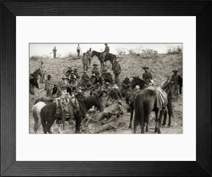 Framed Print : Pancho Villa and Troops Take Rest Framed Print : Pancho Villa and Troops Take Rest