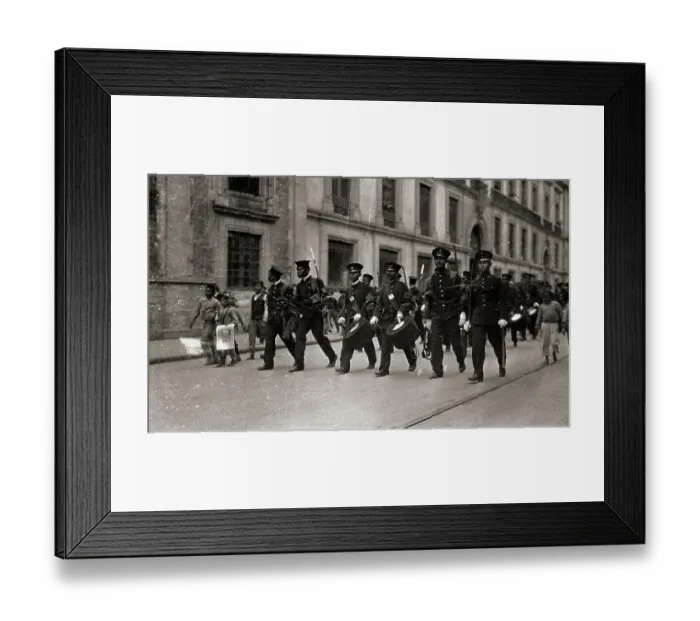 Framed Print : Fire Department in Police Parade Framed Print : Fire Department in Police Parade