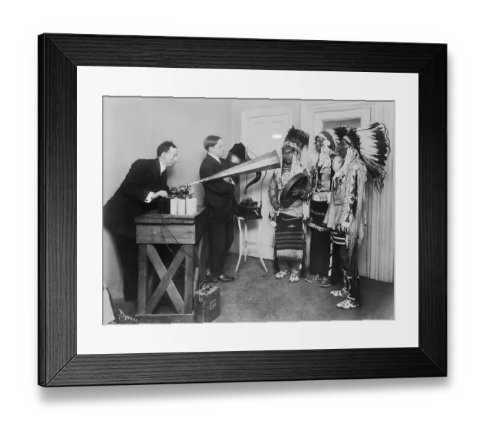 Framed Print : Indian Braves Performing War Songs Framed Print : Indian Braves Performing War Songs