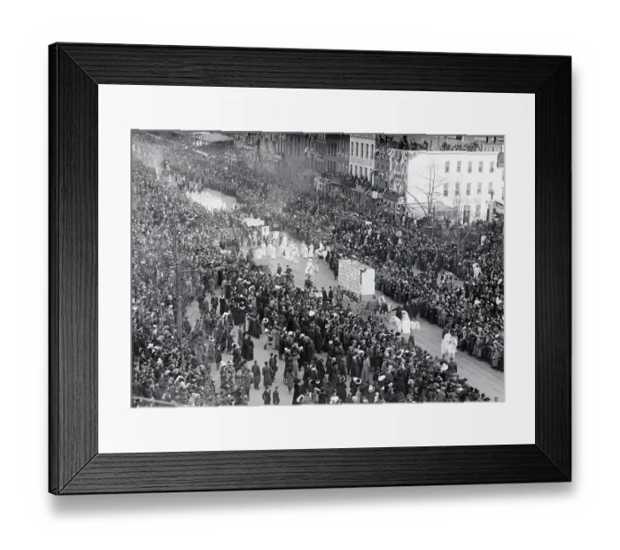 Framed Print : Suffragette Parade in Washington Framed Print : Suffragette Parade in Washington
