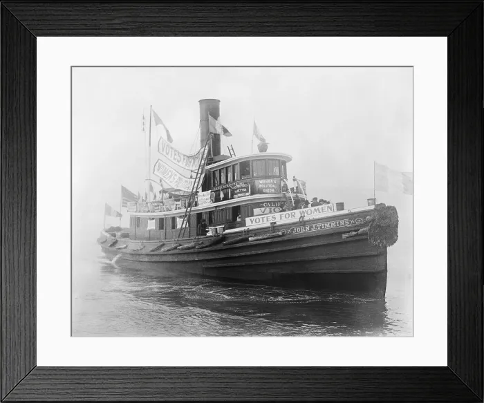 Framed Print : Tug John S. Timmons Supporting Suffragist Movement Framed Print : Tug John S. Timmons Supporting Suffragist Movement