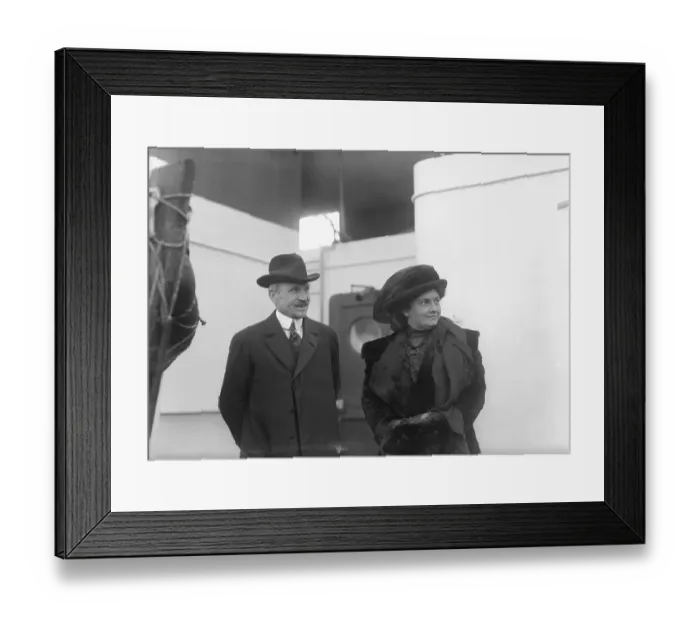 Framed Print : S.S. McClure and Maria Montessori on Ship Deck Framed Print : S.S. McClure and Maria Montessori on Ship Deck