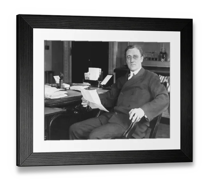 Framed Print : Franklin Roosevelt as the Assistant Secretary of the Navy Framed Print : Franklin Roosevelt as the Assistant Secretary of the Navy
