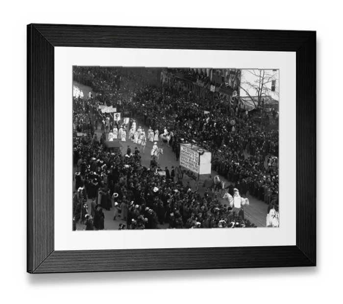 Framed Print : Suffragette Parade in Washington, D.C Framed Print : Suffragette Parade in Washington, D.C