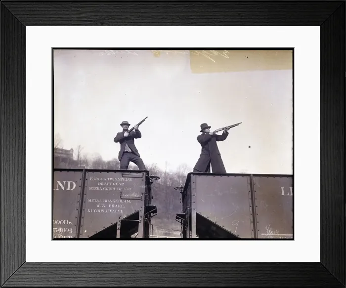 Framed Print : Armed Men at Edgewood Mine Strike Framed Print : Armed Men at Edgewood Mine Strike