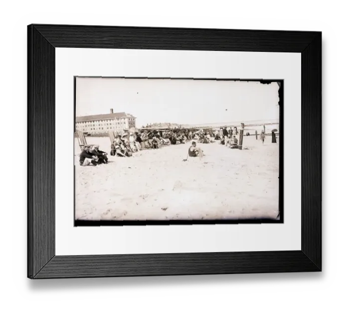 Framed Print : Bathers at Palm Beach Framed Print : Bathers at Palm Beach
