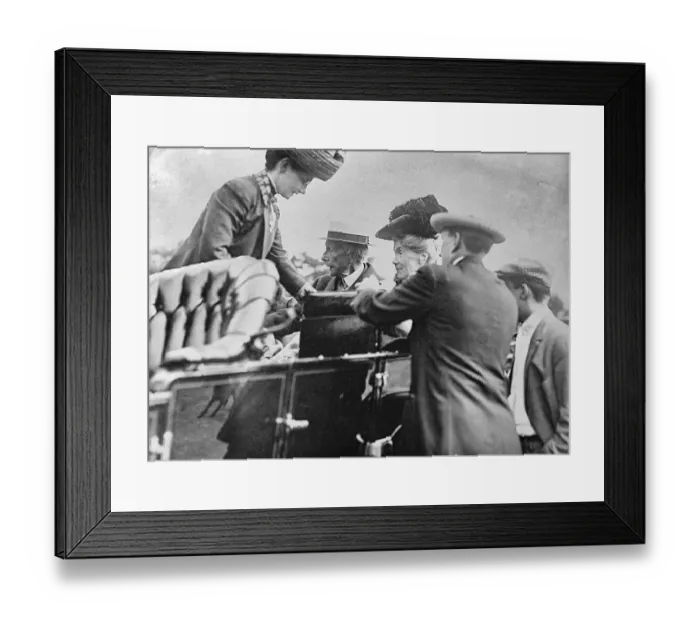 Framed Print : Mr. and Mrs. John D. Rockefeller Sr. Traveling with Friends Framed Print : Mr. and Mrs. John D. Rockefeller Sr. Traveling with Friends