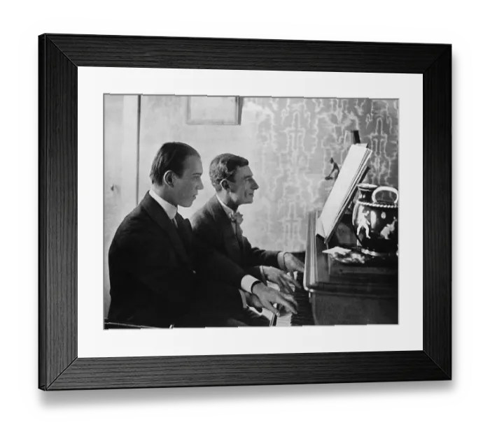 Framed Print : Choreographer Nijinsky and Composer Ravel Sitting at Piano Framed Print : Choreographer Nijinsky and Composer Ravel Sitting at Piano