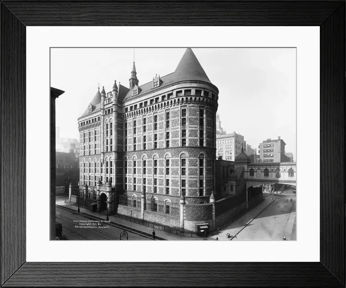 Framed Print : Exterior View of Tombs Prison Framed Print : Exterior View of Tombs Prison